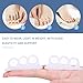 Keroius 4 Pairs Hammer Toe Corrector Hammer Toe Cushions Pads 3 Loop Design Toe Straightener Overlapping Relief Separator Hammer Toe Support Crest for Women & Men Joint Realign Cushion Support