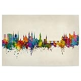 artboxONE Poster 30x20 cm Städte Würzburg Germany Skyline 