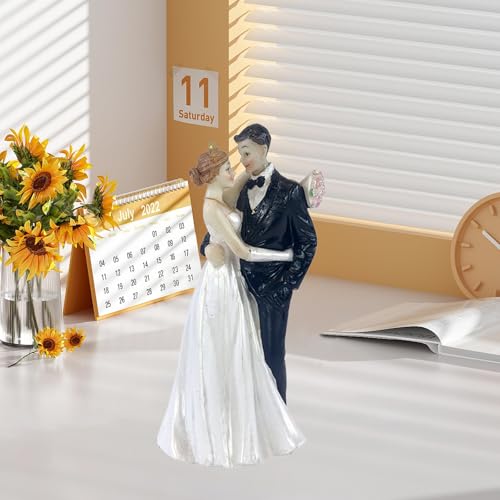 Wedding Cake Toppers, Bride and Groom Figures Ornament, 5.1 inches, Party Decor by zxmbeddings - Image 6
