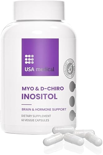 Vitamina B8 (inositol) - 100% mio y D-chiro inositol para colesterol, triglicéridos y salud cardíaca - Apoyo natural para el cerebro y el sistema