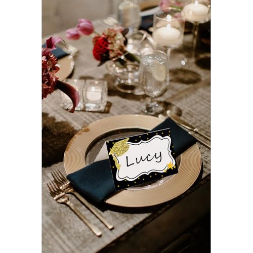 Image of 24pcs Graduate Place Cards, Graduation Food Labels for Buffet Table | Cheese Labels & Candy Table Supplies - Reusable Party and Graduation Party Decorations