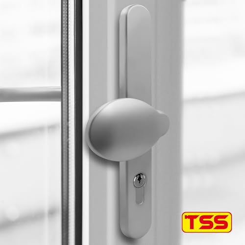 Poignée de porte UPVC argent pour rénover l'accès de votre maison