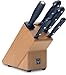 Produktbild WÜSTHOF Messerblock, 5-teilig, Gourmet (9867), Holz Buche Natur, Schälmesser, Gemüsemesser, Brotmesser, Kochmesser, Wetzstahl