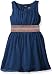 Zunie Girls' Sleeveless Chiffon Dress with Aztec Waistband