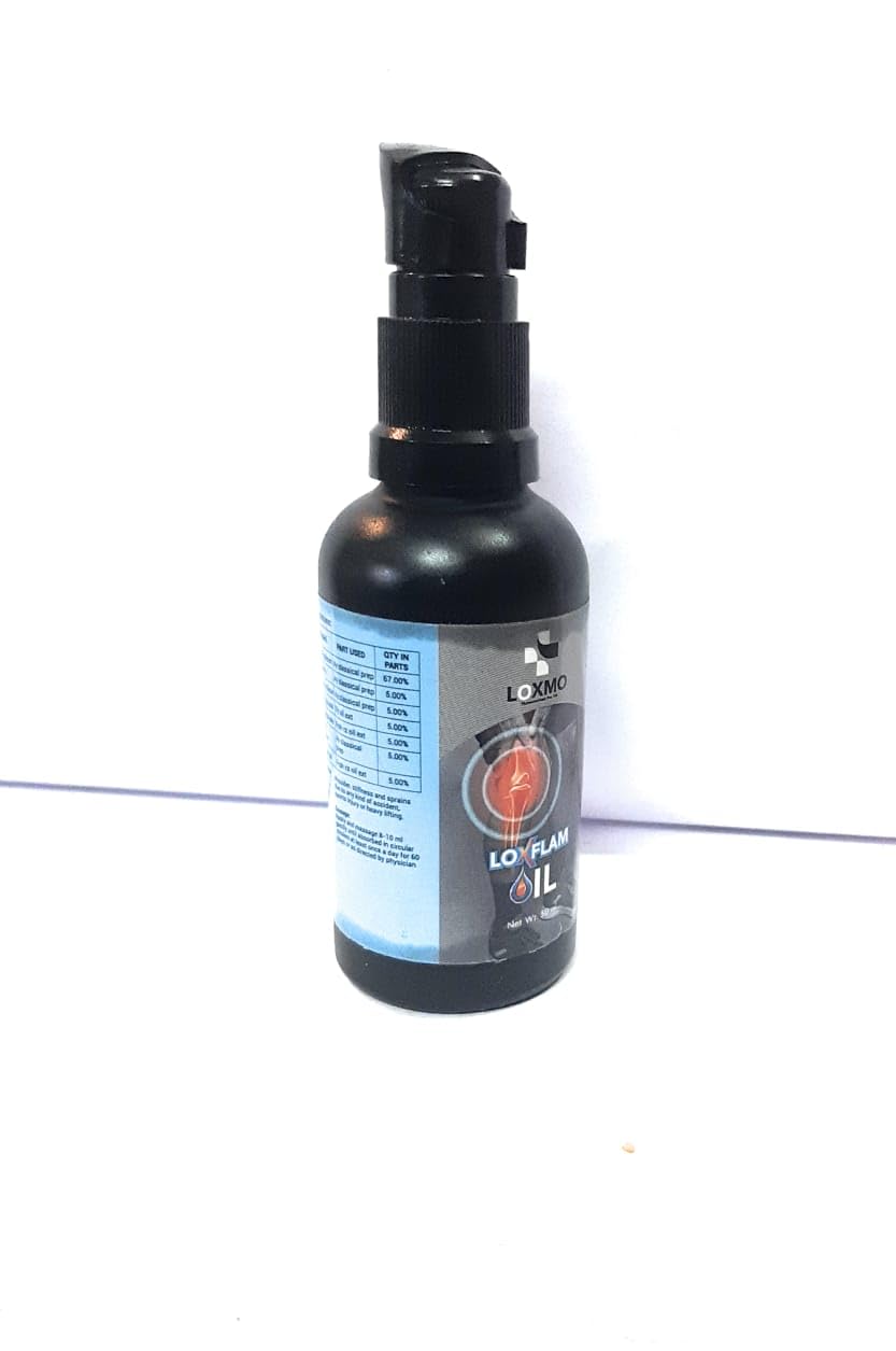 Loxmo LoxFlam Pain Relieving Oil | Ayurvedic Massage Oil for Joint & Muscle Care | 50 ml 3