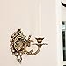 BOOMLATU Cast Iron Set of 2 Wall Mounted Candle Sconces Holders,Shabby Chic Hanging Candle Holder for Wall, Home Wall Art for Living Room Fireplace Yard Pathway