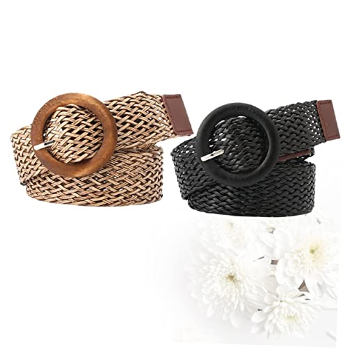 2pcs Waistband Waist Belt for Shorts Decorative Belt Women’s Belt Practical Belt Multi-functional Belt3