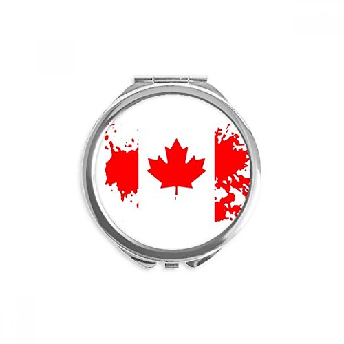 Miroir de poche Canada, idée cadeau souvenir originale avec motif de feuille d'érable