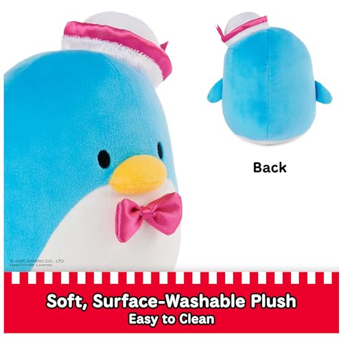 Image of GUND Sanrio Tuxedo Sam Plush, Penguin Stuffed Animal for Ages 1 and Up, Blue, 6 inch