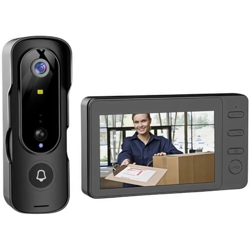 ビデオ 玄関チャイム付き 工事不要 インターホン 180°超広角　カメラ　防犯 Amazon.co.jp: OXIZER インターホン ワイヤレス カメラ付き 工事不要