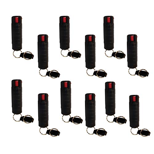 Pepper Shot Black 1.2% MC Pepper Spray Bundle - Lot of 12 as Shown