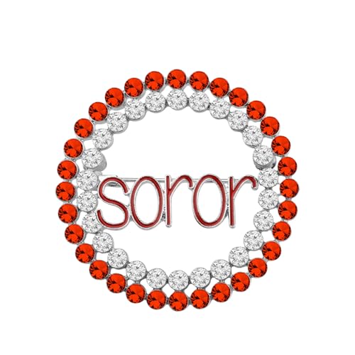 Image of UJIMS Greek Sorority Gift Sorority Paraphernalia Brooch Pin for Women Soror Sister jewelry Sisterhood Graduation Gifts (SororBrooch)