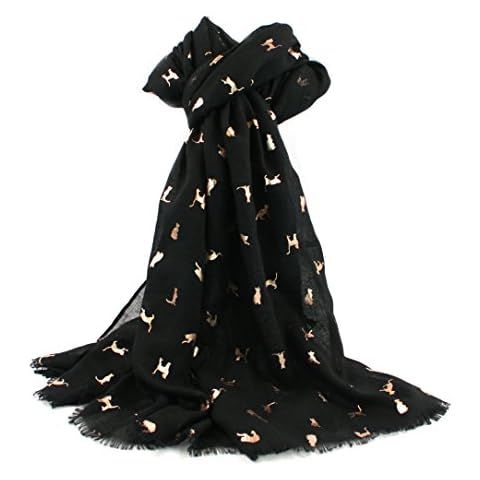Cat Scarf - Black and Rose Gold Cover