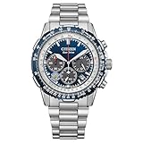 [Citizen] 腕時計 プロマスター 限定モデル ブルーインパルス Blue Impulse 20気圧 防水 限定BOX付 光発電エコ・ドライブ 航空計算尺 クロノグラフ アナログ 秒針 日付 ソーラー 青 ブルー CA4665-59L メンズ シルバー