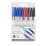 *ULT.EINHEIT* Packung mit 10 Stiften rot, schwarz und blau Marke TOP WRITE