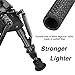 CVLIFE Bipod for Rifle Bipod Pivot Tilt Bipod with Swivel Stud and Detachable S Lock Lever for Rifle Stability and Target Shooting (Carbon Fiber, 6-9