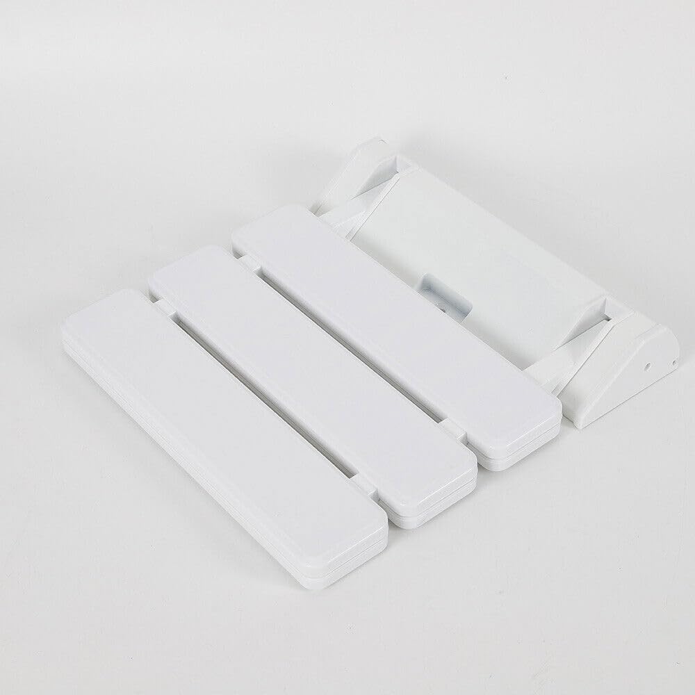 Sedia da doccia, pieghevole, a parete, pieghevole, per doccia, impermeabile, per docce, bagno, fino a 130 kg, colore: bianco