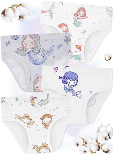 Girls' Underwear,Soft Cotton Tagless Panties for Toddlers' & Little Kids Comfort,Breathable Briefs,8-Pack3