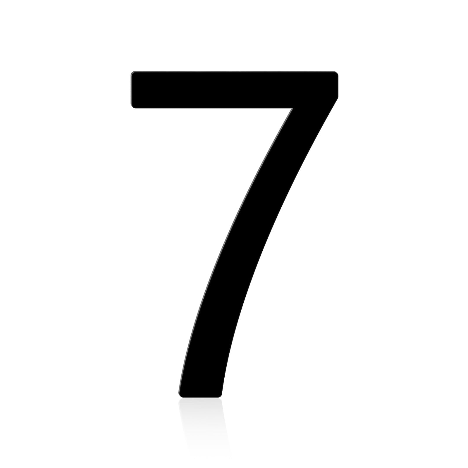 3 Inch Metal Letters, Black Stainless Steel House Address Mailbox Numbers, Perfect for Home Address Plaques, Door Signs, Office Labels, Custom DIY Crafts Homemade Projects, and Modern Decor(Number 7)