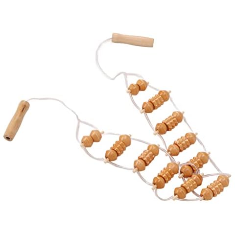 HöLzerne RüCkenmassage-Rolle, Lymphdrainage-Holz-Therapie-Massage-Werkzeug FüR Hals-Bein Cover