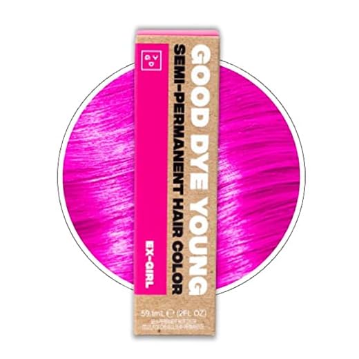 Good Dye Young Streaks & Strands Semi Permanent Hair Dye (Ex-Girl Pink) – UV Protective Temporary Hair Color Lasts 15-24+ Washes – Conditioning Pink Color – PPD free Hair-Dye - Cruelty-Free & Vegan