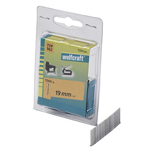 Preisvergleich Produktbild Wolfcraft 7241000 Tackernägel Typ 062 19 mm, 1000 Stück