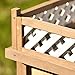 VISHAW Wooden Dog House Puppy Shelter Kennel Outdoor & Indoor Dog Crate with Wood Feeder (31.5”)