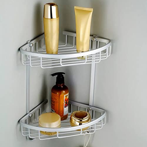 Cesta de ducha triangular para un baño minimalista y ordenado: guarda jabón y champú