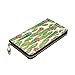 DaihAnle Cactus with Blooming Flowers ﻿Hand-Held Wallet Fashionable Long Microfiber Leather Large Capacity