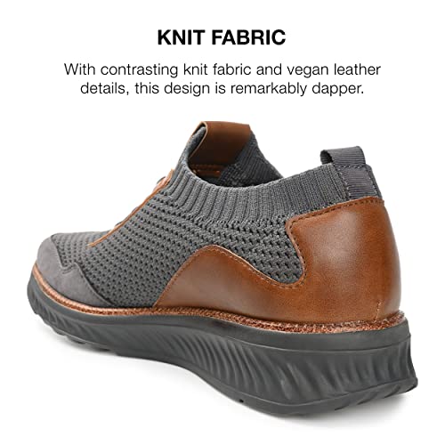 Vance Co. Men's Julius Loafer, Grey, 103