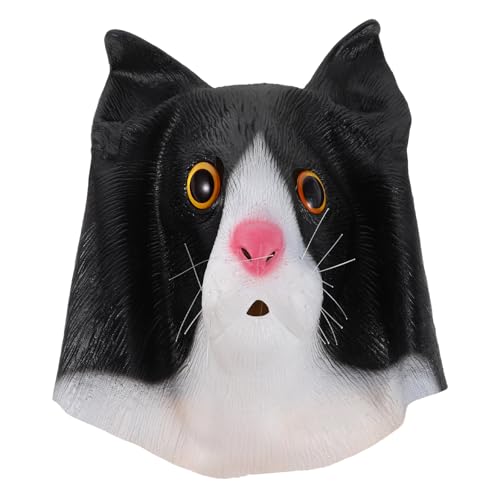 Masque de chat pour mascarade d'enfants accessoire de fête lavable Halloween