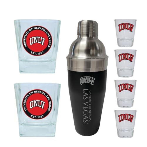 Set de Bar Colegial Licenciado UNLV Rebels 7 Piezas
