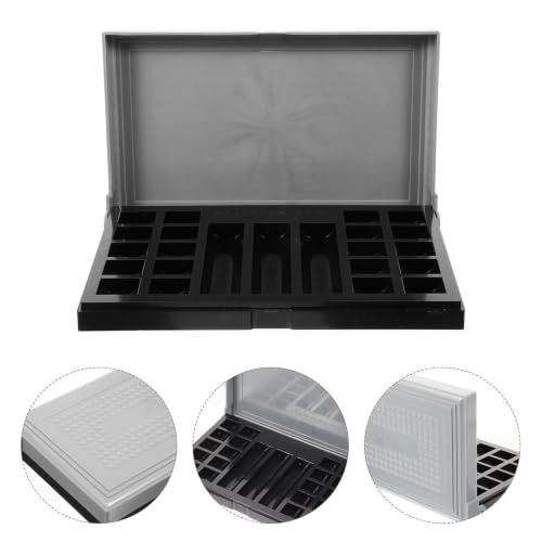 Caja de plástico multiusos para almacenamiento de monedas miniatura 4