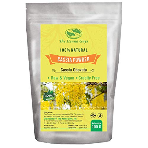 100% Pure CASSIA OBOVATA Powder For Hair - The Henna Gus (100 Grams)
