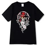 GO2COSY Anime Hellsing T-Shirt Alucard Tops Tee Short Sleeve Costume Black