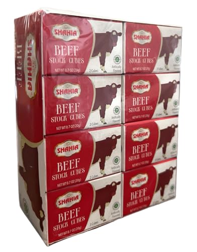 Shahia's-Halal Beef Stock Cubes, 24 count (Pack of 1)