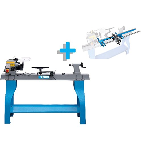 Torno de madera de 1100 mm. Con banco Fervi 0758
