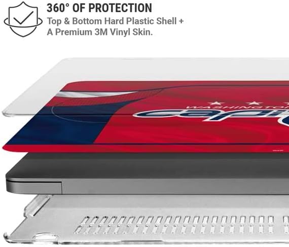 Skinit Case + Skin Compatible with MacBook Pro 14in (2021) - Officially Licensed NHL Washington Capitals Home Jersey Design