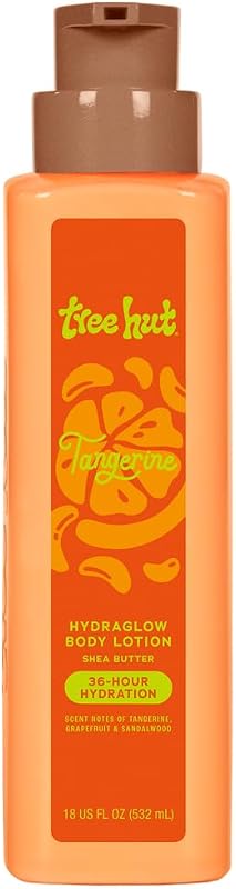 Loção corporal Tree Hut Tangerine, fragrância cítrica, 530 mL