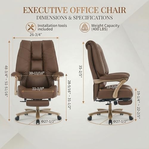 Luxury executive leather office chair