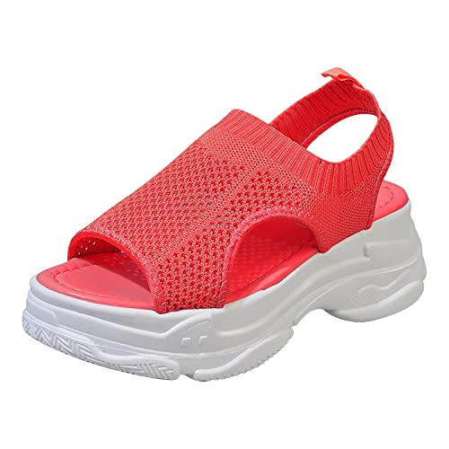 Waterproof Sneakers Women Soft Shoes for Women Mouth Sandals Wedge Platform Platform Sandals Summer Fashion Beach Orthopedic Tennis Trainers