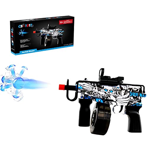DIWATA Gel Ball Blasters Automatic, Electric Splatter Ball Blaster with 30,000+ Water Beads, Splat Ball Toy, Stocking Stuffers, Outdoor Team Activities Backyard Fun Game
