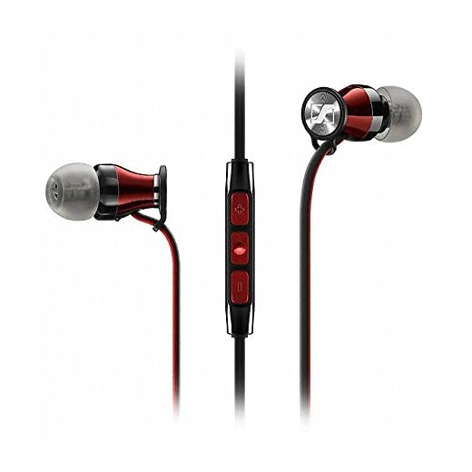 Sennheiser HD1 In-Ear Headphones (iOS version) - Black Red (Discontinued by Manufacturer)