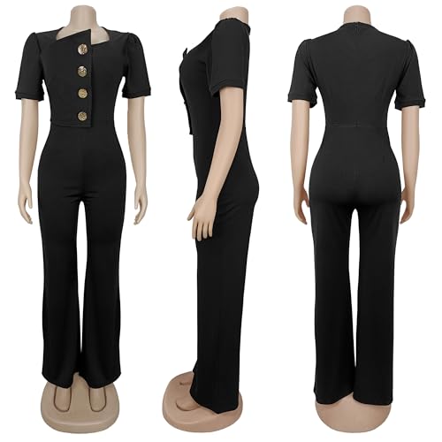 Image of Jigfar Women Sexy Elegant Bodycon Jumpsuit Going Out Romper Birthday Party Club Night Outfits