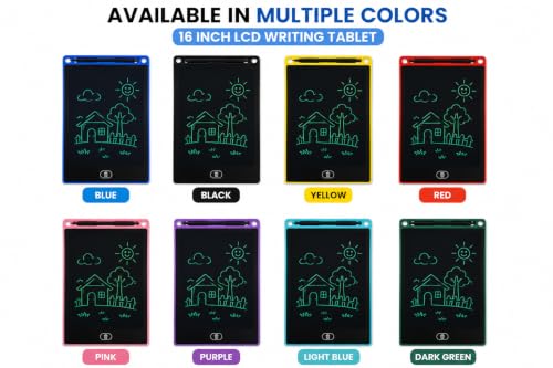 Image of 16 inch LCD Writing Tablet | Digital Drawing Pad for Kids & Adults | Erasable E-Writer Board with Stylus | Paperless Writing Tablet (Color as per Availability)