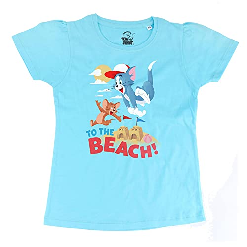 Image of Tom & Jerry by Wear Your Mind Girl's Regular Fit T-Shirt