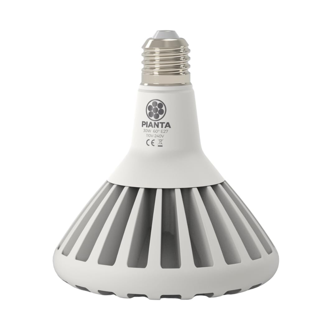 Pianta 30 Full Spectrum LED Grow Light Bulb for Indoor Plants – Indoor Grow Light for Growing Succulents Herbs & Cactus, Germination of Seedlings, PPF μmol/s 56 (White)