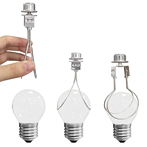 Lamp Shade Harp Holder Adapter Kit - Includes Finials And Lampshades Levellers To Keep Lamp Shade Hardware In Place Spring Clip For Light Bulb - 2 Pack (Nickel) #TOP3