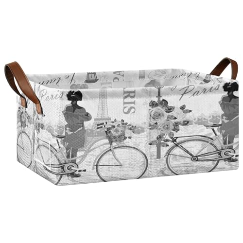 Kjovgcb �����`���[�o�X�P�b�g�r���A���U�[�n���h���t���܂肽���ݎ��{�b�N�X�A�L�b�`���p�o�X�P�b�g�I�[�K�i�C�U�[ 16.9x11.4x7.75�C���` �v�����g �p�� �r���e�[�W�|�X�^�[ ���� �G�b�t�F�����̉�