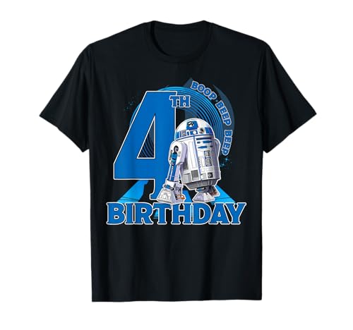 T-shirt Star Wars R2-D2 boop beep beep 4th birthday
